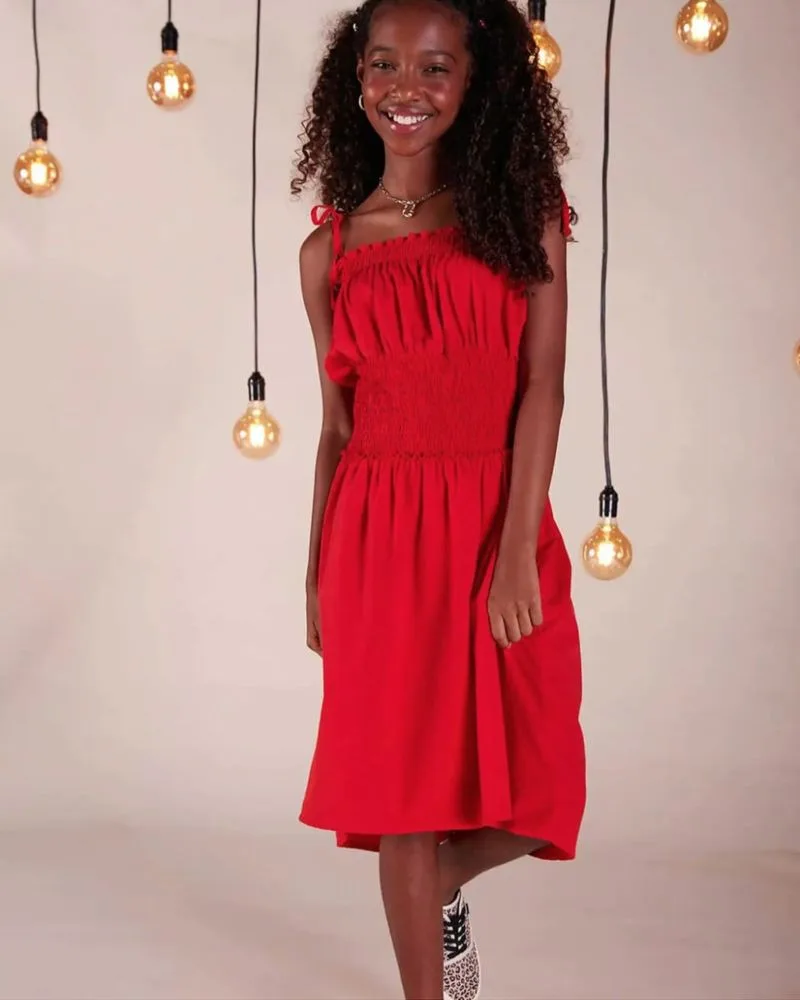 Vestido Teen Lastex